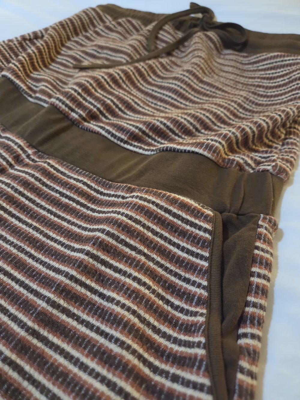 Cider NWOT Brown & Cream Striped Strapless Romper - Picture 3 of 4